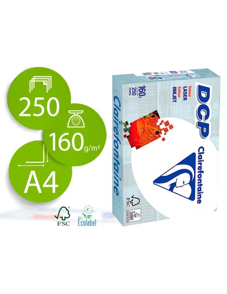 Papel fotocopiadora clairefontaine din a4 160...