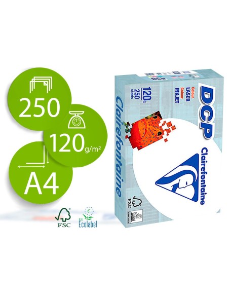 Papel fotocopiadora clairefontaine din a4 120...