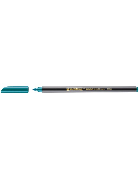 Rotulador edding punta fibra 1200 verde metalizado n 74 punta redondo 0,5 mm