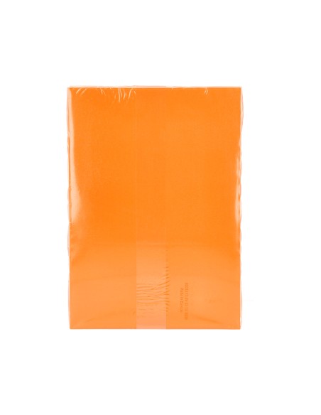 Papel color q-connect din a4 80gr naranja intenso paquete de 500 hojas