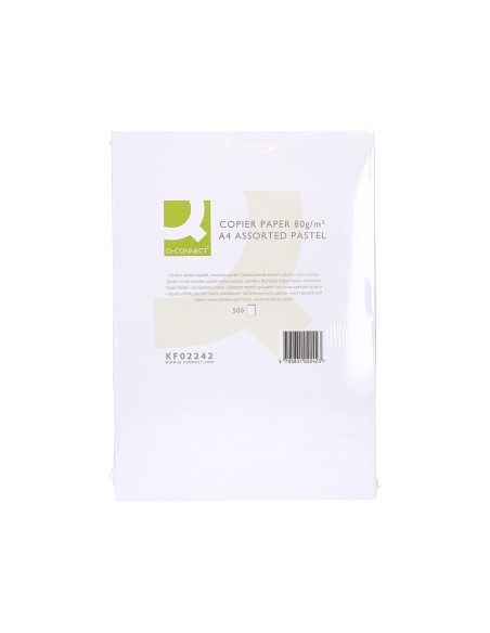 Papel color q-connect din a4 80 gr 5 colores...