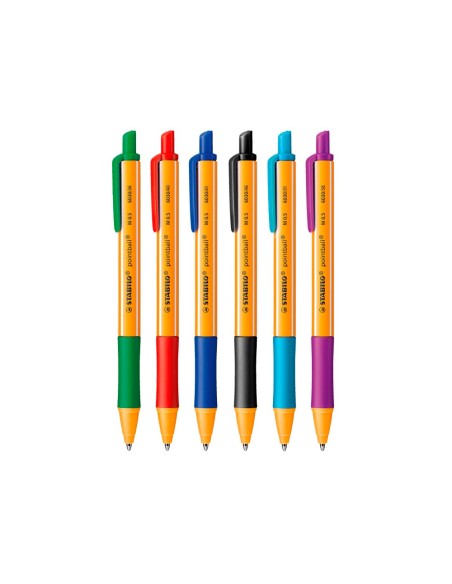Boligrafo stabilo pointball 0,5 mm negro