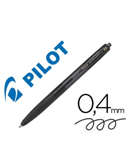 Boligrafo pilot super grip g negro retractil...