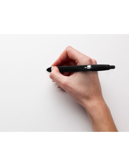 Boligrafo liderpapel gummy touch retractil 1,0 mm tinta negra