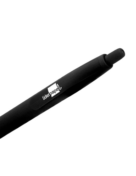 Boligrafo liderpapel gummy touch retractil 1,0...
