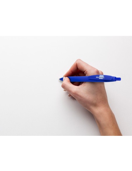 Boligrafo liderpapel soft touch retractil 1,0 mm tinta azul