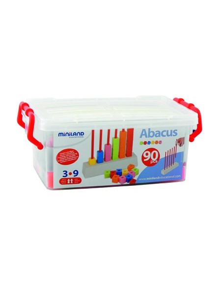 Juego miniland abacus multibase 90 piezas
