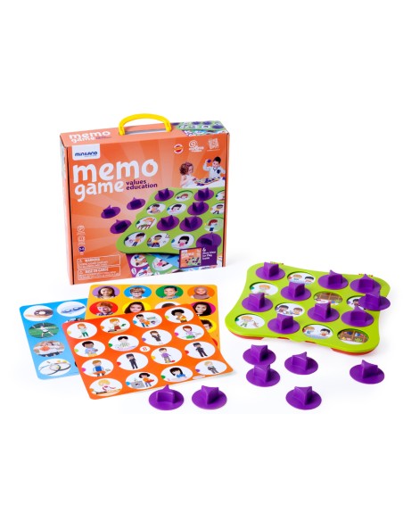 Juego miniland memo game educacion en valores 12 laminas