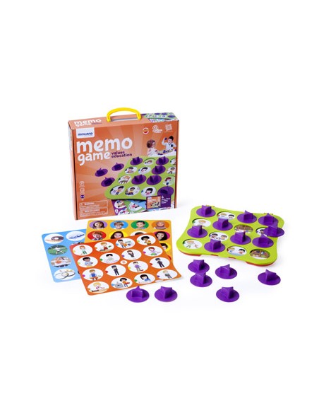Juego miniland memo game educacion en valores 12 laminas
