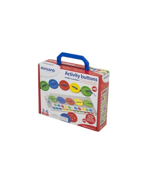 Juego miniland actividades botones 40 piezas +...