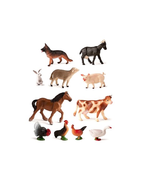 Juego miniland animales granja 11 figuras