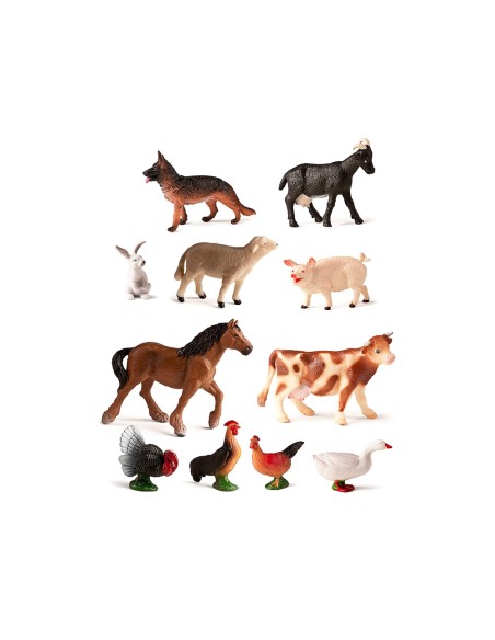 Juego miniland animales granja 11 figuras