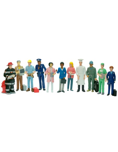 Juego miniland figuras oficios y profesiones caja de 11 unidades