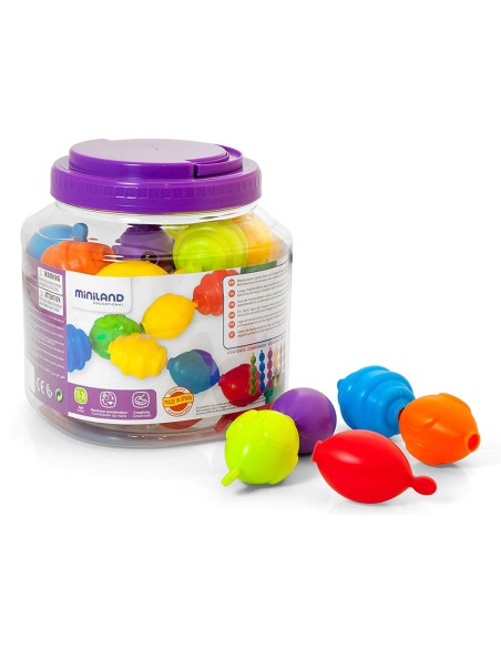 Juego miniland maxichain 4 cuentas colores surtidos
