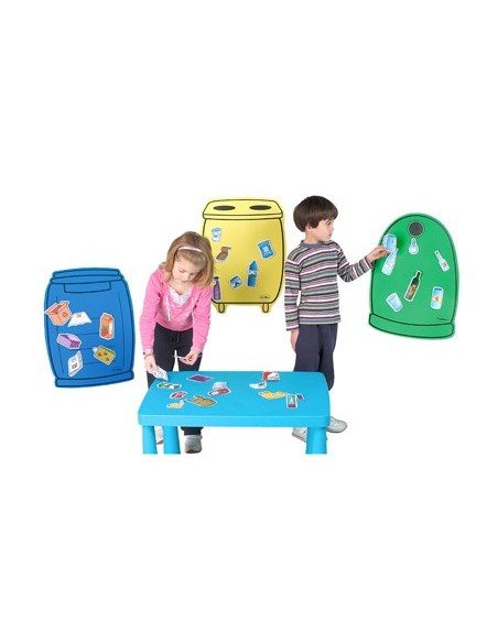 Juego contenedores henbea plastico reciclaje...
