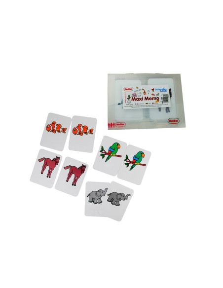 Juego tarjetas henbea animales plastico...