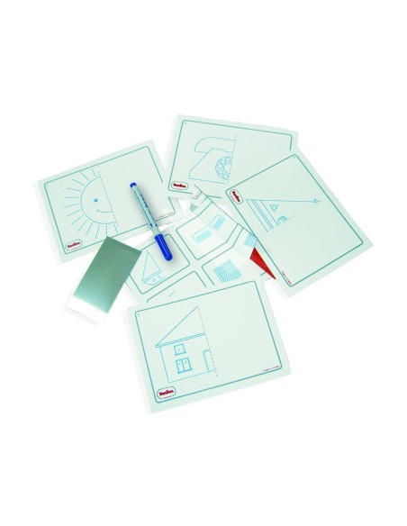 Juego tarjetas reutilizables henbea imagina y...