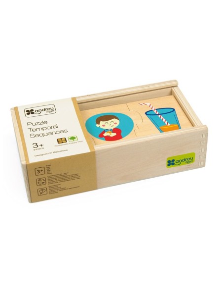 Puzle andreutoys madera secuencias temporales...