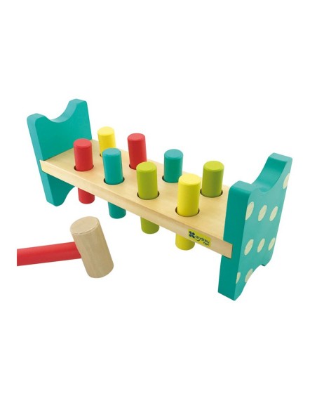 Juego andreutoys banco pica colores 8 barras...