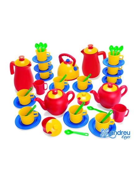 Juego dantoy cafe/te 12 servicios 53 piezas 29,5x31x15 cm