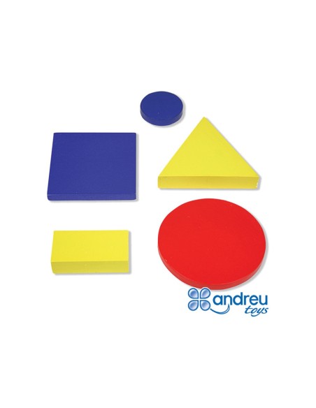 Juego andreutoys figuras geometricas madera 48...