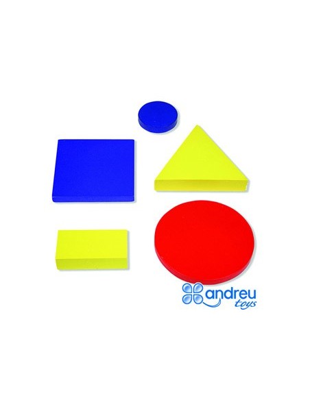 Juego andreutoys figuras geometricas madera 48...