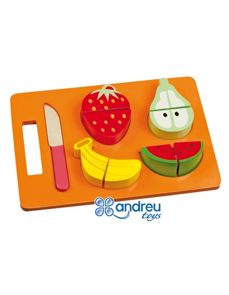 Juego andreutoys bandeja frutas para cortar...