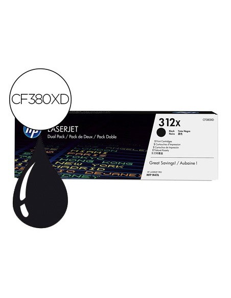 Toner hp 312x laserjet pro 400 mfp m476 negro...