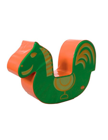 Caballo sumo didactic naranja / verde 90x25x59 cm