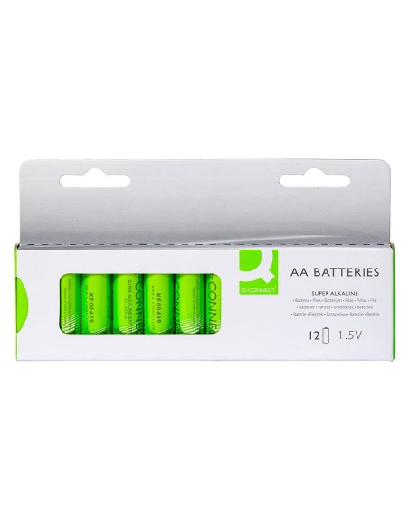 Pila q-connect alcalina aa blister con 12 unidades