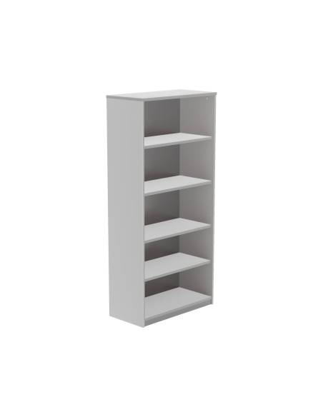 Armario rocada con cuatro estantes serie store 195x90x45 cm acabado gris ab02