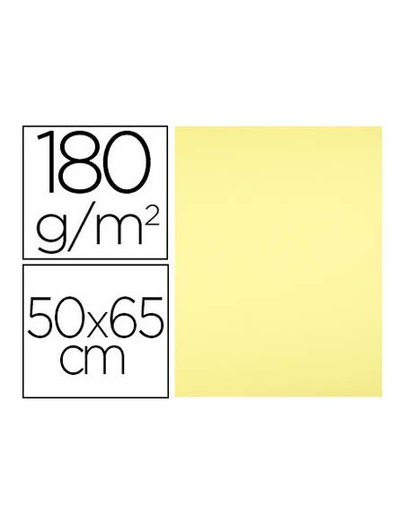 Cartulina liderpapel 50x65 cm 180 gr amarillo...