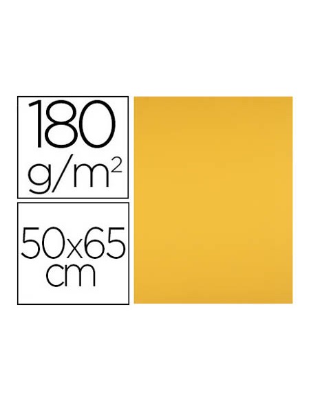 Cartulina liderpapel 50x65 cm 180 gr oro viejo paquete de 25 hojas