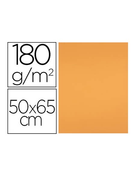Cartulina liderpapel 50x65 cm 180 gr nectarina paquete de 25 hojas