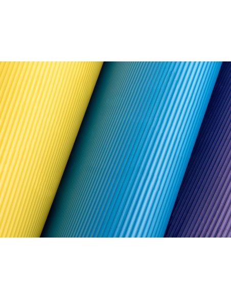 Goma eva ondulada liderpapel 50x70cm 2,2mm de espesor marron