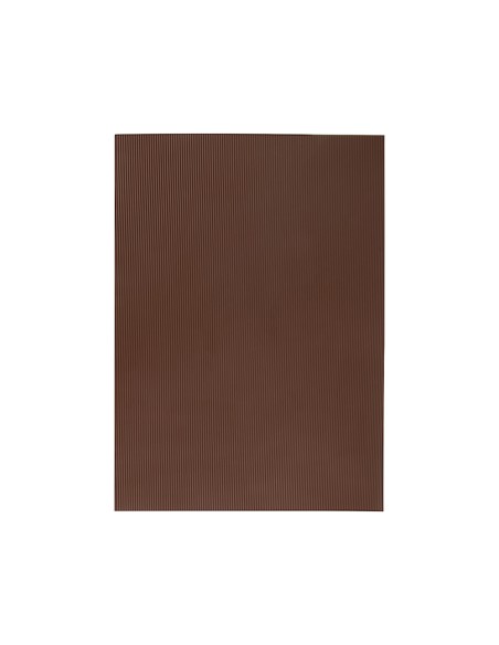Goma eva ondulada liderpapel 50x70cm 2,2mm de espesor marron