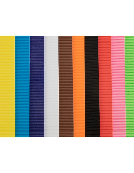 Goma eva ondulada liderpapel 50x70cm 2,2mm de espesor azul claro