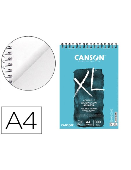 Bloc dibujo acuarela canson xl aquarelle grano...
