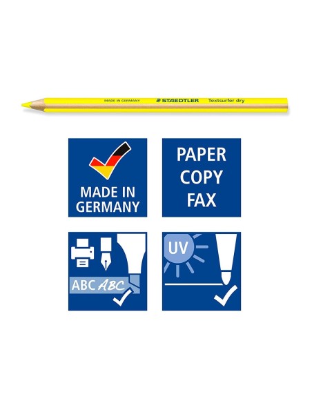 Lapices fluorescente staedtler triangular top...