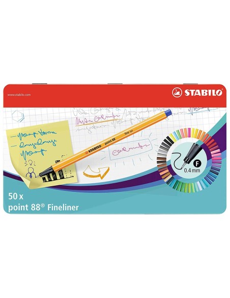Rotulador stabilo punta de fibra 0,4 mm point...