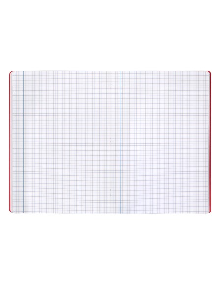 Libreta liderpapel 360 tapa de plastico a4 48 hojas 90g/m2 cuadro 4mm con margen colores surtidos