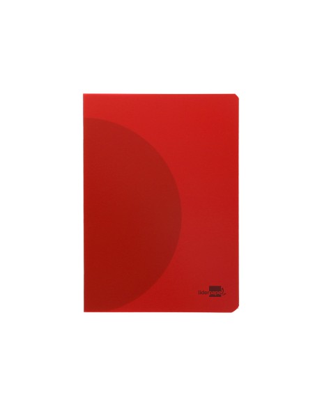 Libreta liderpapel 360 tapa de plastico a4 48 hojas 90g/m2 cuadro 4mm con margen colores surtidos