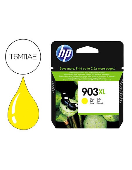Ink-jet hp jet 903xl officejet pro 6960 / 6970 / 6974 amarillo 825 paginas
