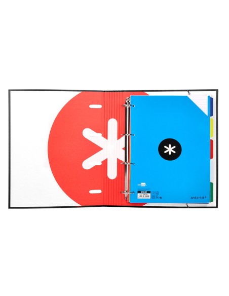 Carpeta con recambio antartik a4 cuadro 5mm...