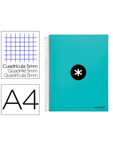 Cuaderno espiral a4 micro antartik tapa forrada...