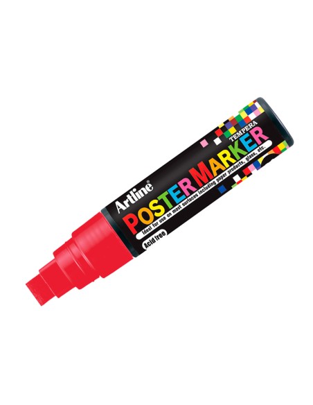 Rotulador artline poster marker epp-12 punta redonda 12 mm color rojo