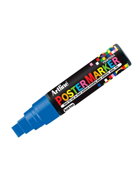 Rotulador artline poster marker epp-12 punta redonda 12 mm color azul