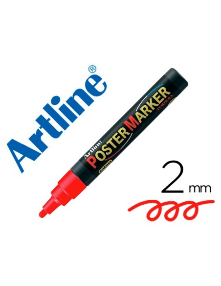 Rotulador artline poster marker epp-4-roj punta...