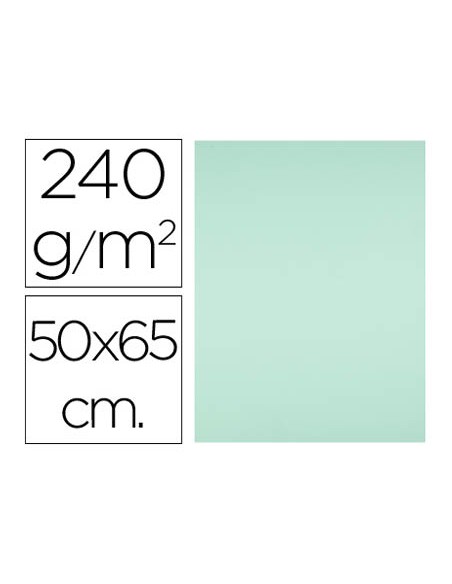 Cartulina liderpapel 50x65 cm 240g/m2 verde navidad paquete de 25 hojas