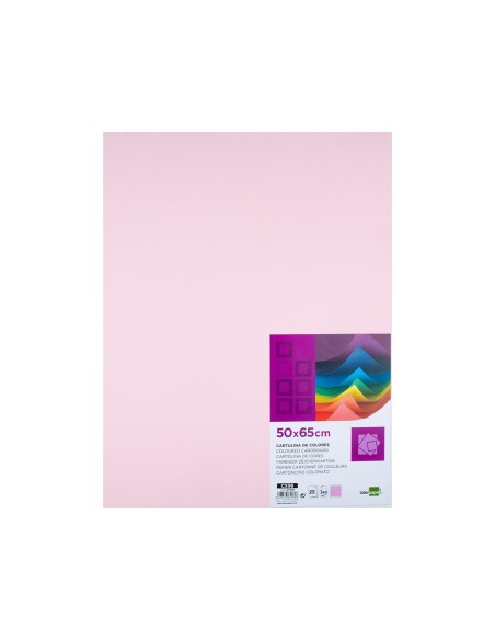 Cartulina liderpapel 50x65 cm 240g/m2 rosa...